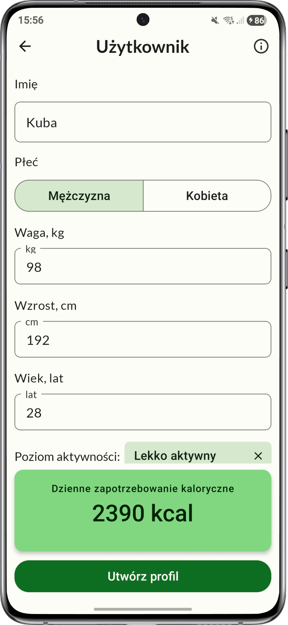 Ustawienia użytkownika